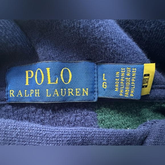 Polo Ralph Lauren Crest Striped Fleece Pullover Hoodie - Picture 7 of 8